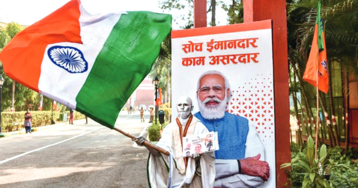 This ‘Mohan’ campaigns for BJP as ‘Mahatma Gandhi’
